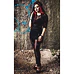 NECESSARY EVIL Ruched Mesh Lyssa Černá L
