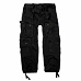 kalhoty plátěné BRANDIT Pure Vintage Trouser Black S