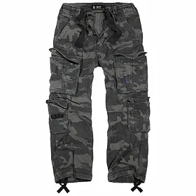 kalhoty plátěné BRANDIT Pure Vintage Trouser Darkcamo S